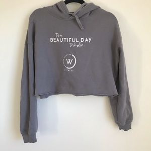 Whitney Simmons CROPPED sweatshirt size medium